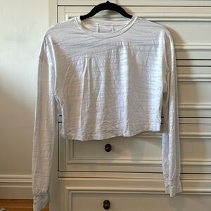Lululemon- Abrasion resistant training long sleeve with zebra pattern